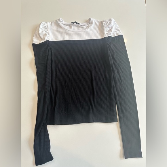 White and black Zara top - Picture 1 of 2